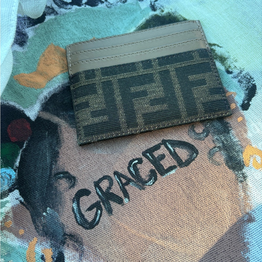 Fendi Tan and Black Key & Card Holder